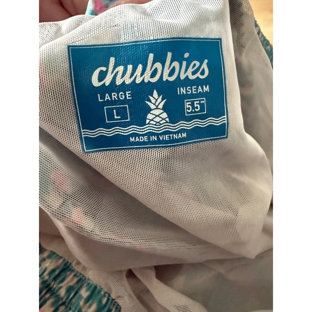 Chubbies The Domingos Are For‎ Flamingos classic swim trunks